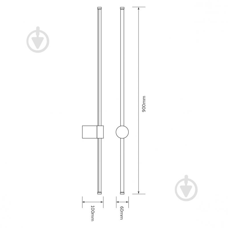 Бра LED CONCEPT LED WL MONROE 090 12 Вт чорний - фото 6