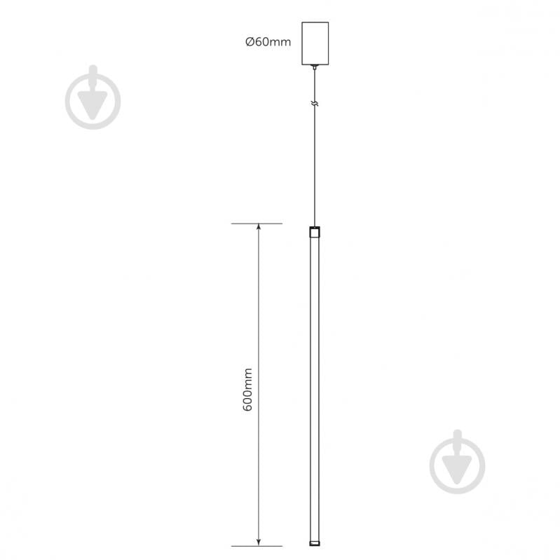 Підвіс LED CONCEPT PL MONROE 060 1x9 Вт чорний - фото 4