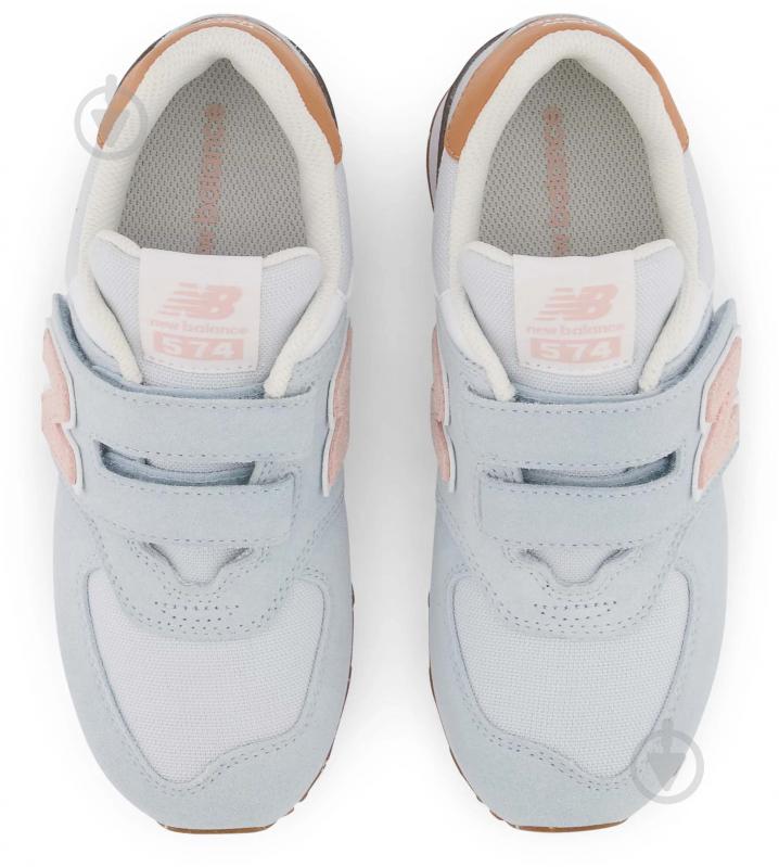 Кроссовки для девочек New Balance PV574RK1 р.28 голубые - фото 3