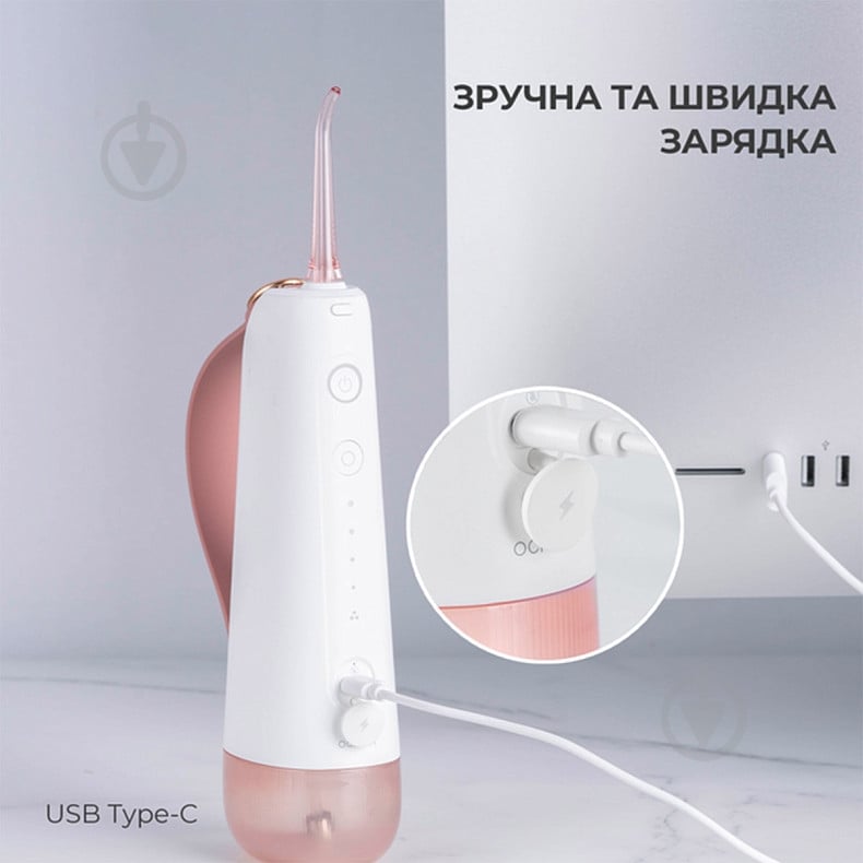 Іригатор Oclean W10 Pink NEW-2 NOZZLES - фото 11