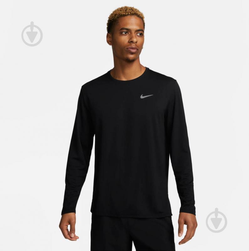 Футболка Nike M NK DF UV MILER TOP LS FB7070-010 р.XL черный - фото 1