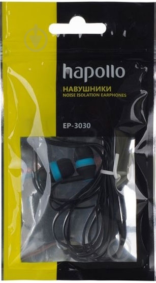 Наушники Hapollo EP-3030 blue - фото 2