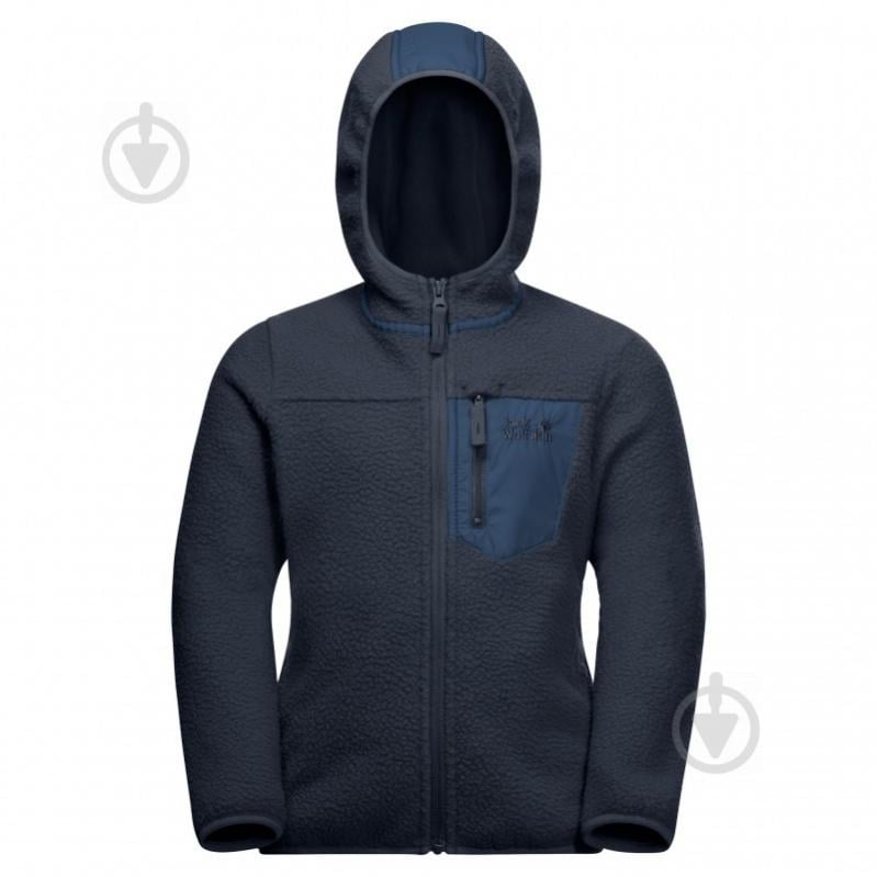 Джемпер Jack Wolfskin ICE CLOUD HOOD JACKET K 1609231-1010 р. 128 темно-синий - фото 1