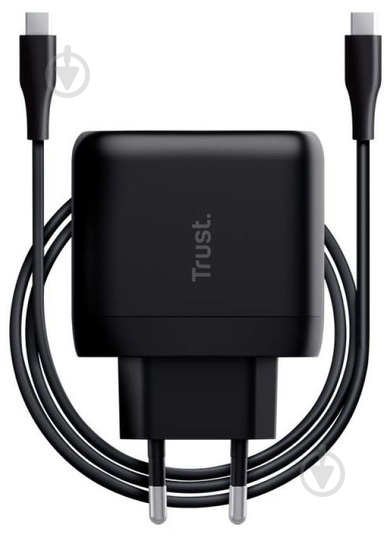 Сетевое зарядное устройство Trust Maxo 65 Вт USB-C PD Black - фото 3 Сетевое зарядное устройство Trust Maxo 65 Вт USB-C PD Black - фото 3