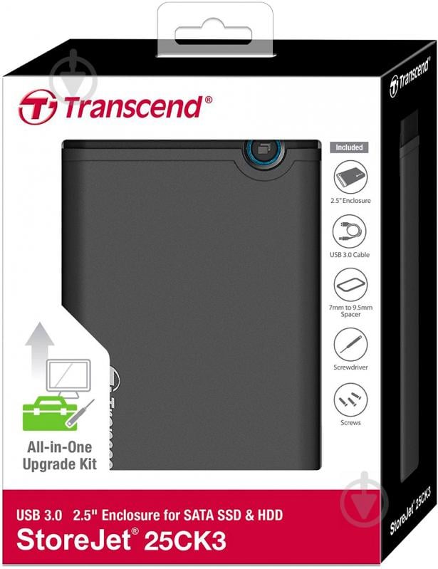 Карман для 2.5" HDD Transcend USB 3.0 TS0GSJ25CK3 - фото 6