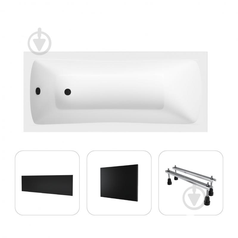 Ванна акриловая Helmken Luna 185359A8P0 159,5х70 см комплект 4 в 1 - фото 1 Ванна акриловая Helmken Luna 185359A8P0 159,5х70 см комплект 4 в 1 - фото 1