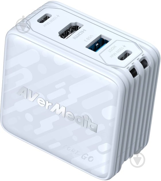 Сетевое зарядное устройство AVerMedia GC313 CORE GO 100 Вт White - фото 3 Сетевое зарядное устройство AVerMedia GC313 CORE GO 100 Вт White - фото 3