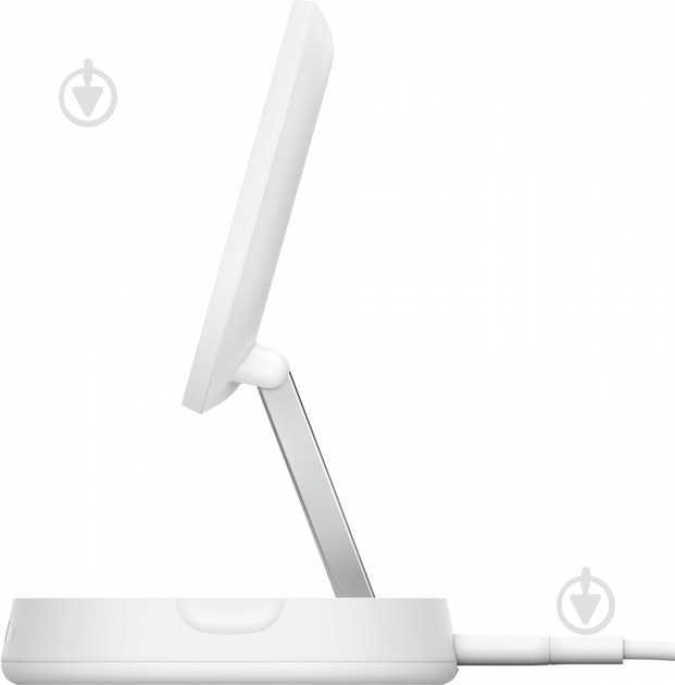 Беспроводное зарядное устройство Belkin 15 Вт Magnetic Stand Qi2 адаптер 20 Вт USB-C White - фото 5 Беспроводное зарядное устройство Belkin 15 Вт Magnetic Stand Qi2 адаптер 20 Вт USB-C White - фото 5