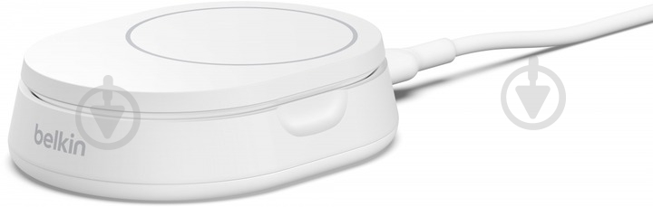 Беспроводное зарядное устройство Belkin 15 Вт Magnetic Stand Qi2 адаптер 20 Вт USB-C White - фото 3 Беспроводное зарядное устройство Belkin 15 Вт Magnetic Stand Qi2 адаптер 20 Вт USB-C White - фото 3