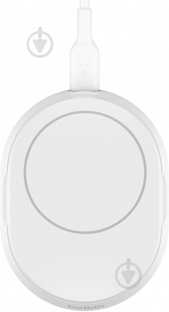 Беспроводное зарядное устройство Belkin 15 Вт Magnetic Stand Qi2 адаптер 20 Вт USB-C White - фото 2 Беспроводное зарядное устройство Belkin 15 Вт Magnetic Stand Qi2 адаптер 20 Вт USB-C White - фото 2