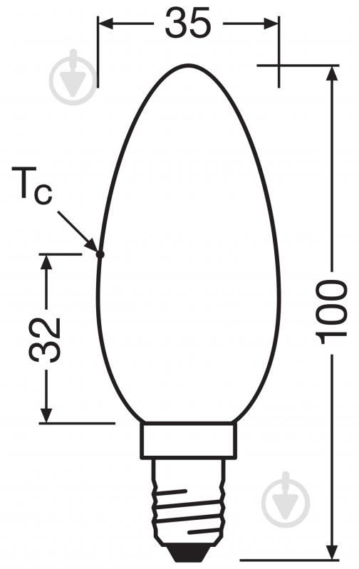 Лампа світлодіодна Ledvance VALUE 6,8 Вт B60 E27 220 В 3000 К - фото 4