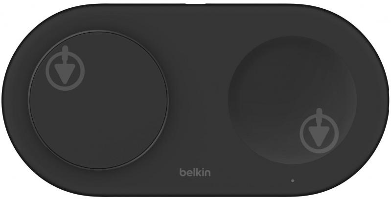 Беспроводное зарядное устройство Belkin 2в1 15Вт Pad Qi2 Black - фото 1 Беспроводное зарядное устройство Belkin 2в1 15Вт Pad Qi2 Black - фото 1