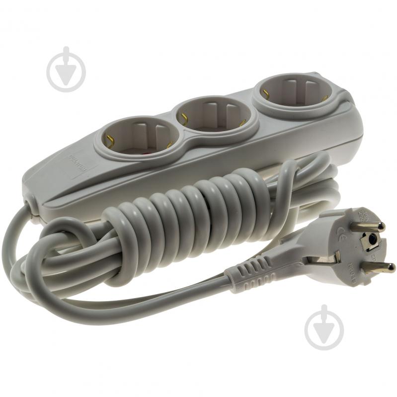 Удлинитель Quantum серия Bestline с заземлением 3 гн. белый 3 м QM-KP-00313 - фото 2 Удлинитель Quantum серия Bestline с заземлением 3 гн. белый 3 м QM-KP-00313 - фото 2