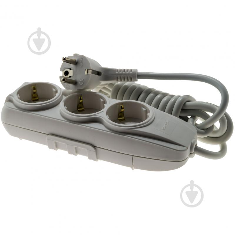 Удлинитель Quantum серия Bestline с заземлением 3 гн. белый 3 м QM-KP-00313 - фото 3 Удлинитель Quantum серия Bestline с заземлением 3 гн. белый 3 м QM-KP-00313 - фото 3