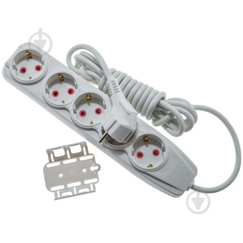 Удлинитель бытовой Quantum серия Bestline с заземлением 5 гн. белый 3 м QM-KP-00513 - фото 3 Удлинитель бытовой Quantum серия Bestline с заземлением 5 гн. белый 3 м QM-KP-00513 - фото 3