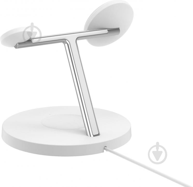 Беспроводное зарядное устройство Belkin 3в1 Magnetic Pad Qi2 15 Вт White - фото 5 Беспроводное зарядное устройство Belkin 3в1 Magnetic Pad Qi2 15 Вт White - фото 5