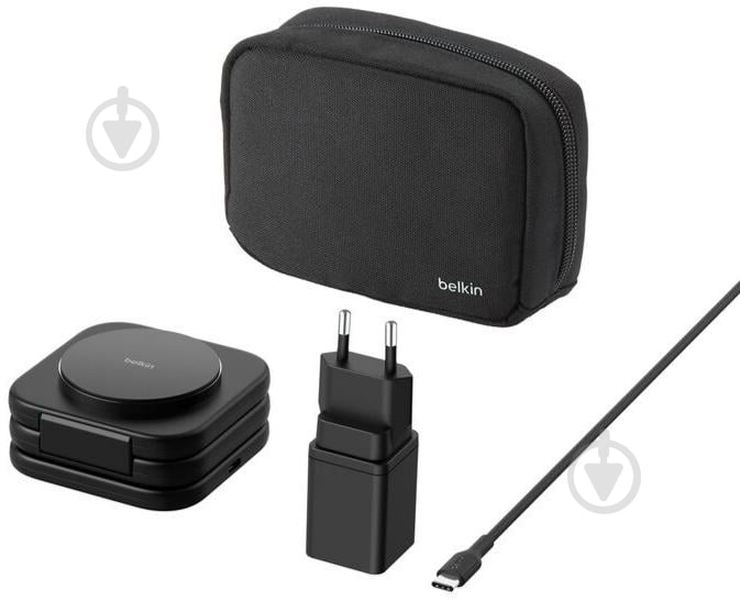 Беспроводное зарядное устройство Belkin 3в1 Travel Pad Wireless Qi2 15 Вт Black (WIZ024VFBK) - фото 8