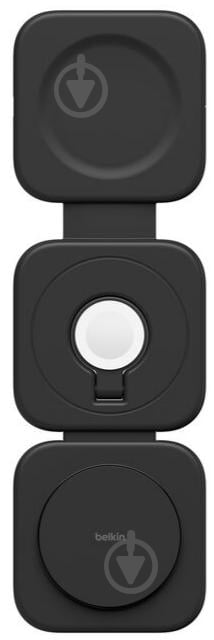 Беспроводное зарядное устройство Belkin 3в1 Travel Pad Wireless Qi2 15 Вт Black (WIZ024VFBK) - фото 2