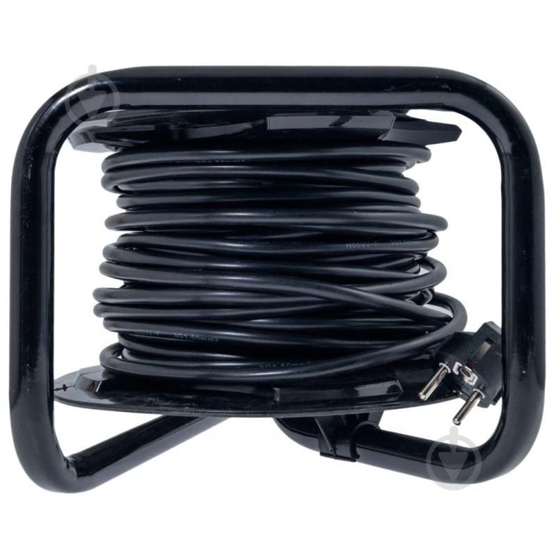 Удлинитель на катушке Quantum с заземлением 4 гн. черный с желтым 20 м QM-9D4320 - фото 8 Удлинитель на катушке Quantum с заземлением 4 гн. черный с желтым 20 м QM-9D4320 - фото 8