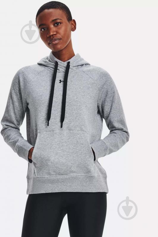 Джемпер Under Armour RIVAL FLEECE HB HOODIE 1356317-035 р.XL сірий - фото 1