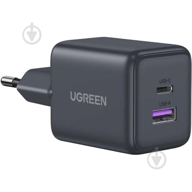 Зарядное устройство UGREEN 2xUSB 30W X516 GaN серый - фото 1
