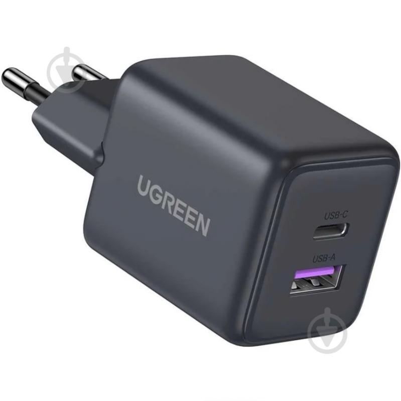 Зарядное устройство UGREEN 2xUSB 30W X516 GaN серый - фото 3