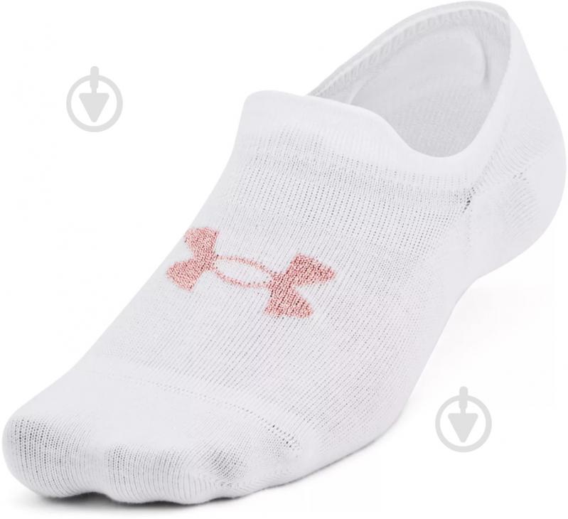 Шкарпетки Under Armour ESSENTIAL ULTRALOWTAB 3PK 1351784-102 р.S білий 3 пари шт. - фото 1