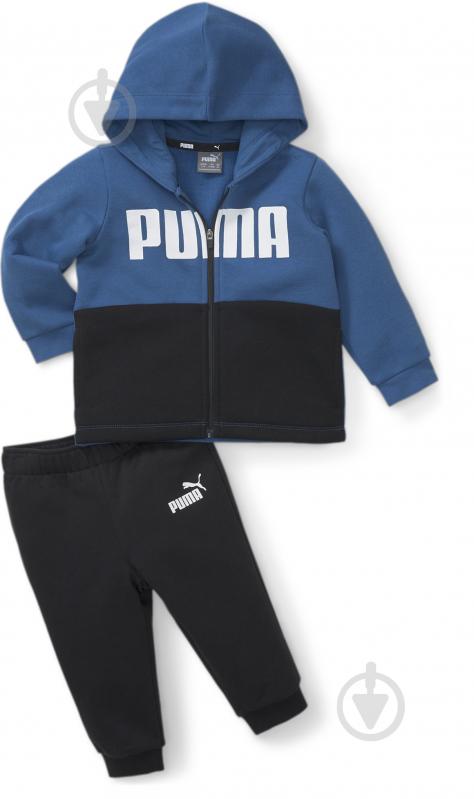 Спортивний костюм Puma MINICATS COLORBLOCK JOGGER FL 67013717 синій - фото 1