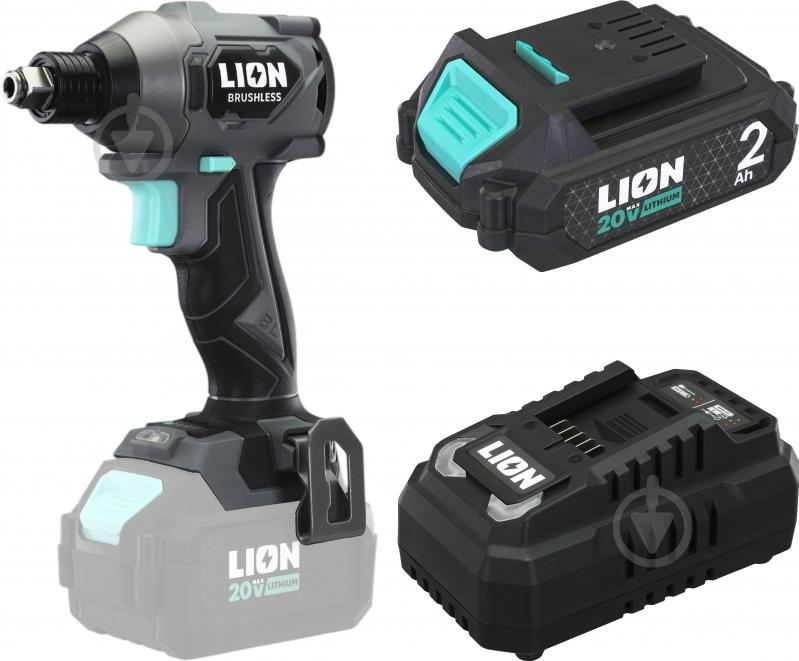 Гайковерт акумуляторний LION BW1-20BL-280NM з акумулятором і зарядним пристроєм 280 Нм