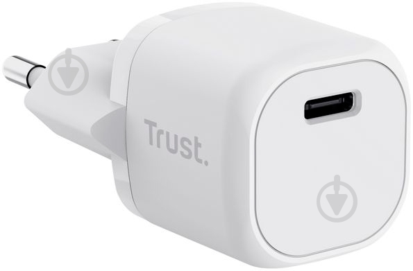 Сетевое зарядное устройство Trust Maxo 20 Вт USB-C PD White - фото 2