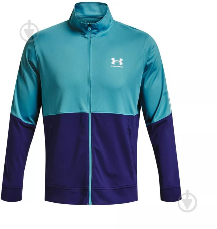 Джемпер Under Armour PIQUE TRACK JACKET 1366202-433 р. 2XL блакитний - фото 4