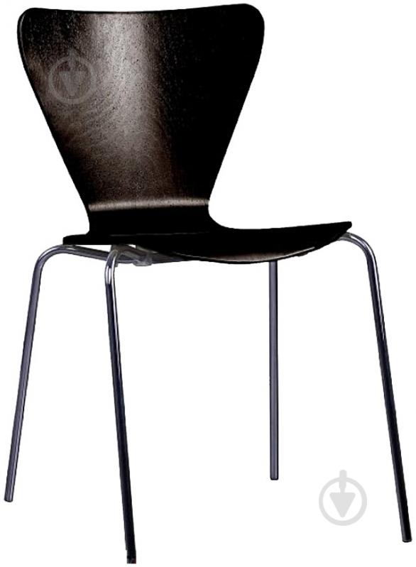 Стілець обідній AMF Art Metal Furniture Левіс хром хром/венге - фото 1 Стілець обідній AMF Art Metal Furniture Левіс хром хром/венге - фото 1