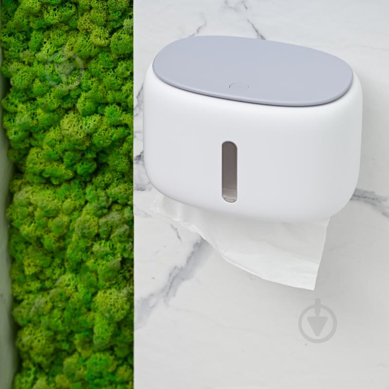 Держатель для туалетной бумаги MVM BP-43 White/Gray - фото 15