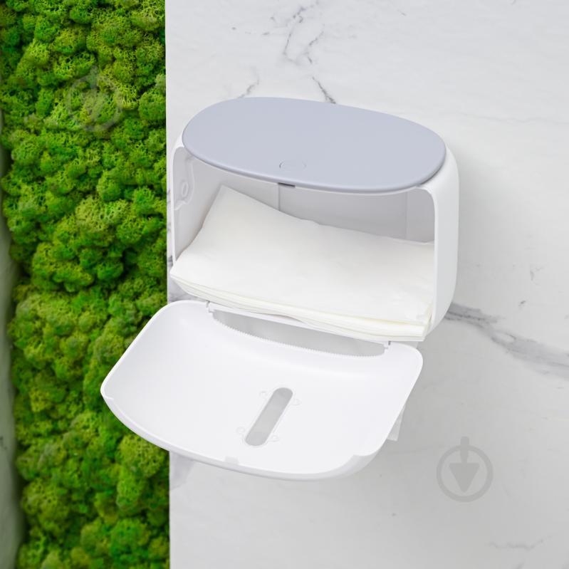 Держатель для туалетной бумаги MVM BP-43 White/Gray - фото 16