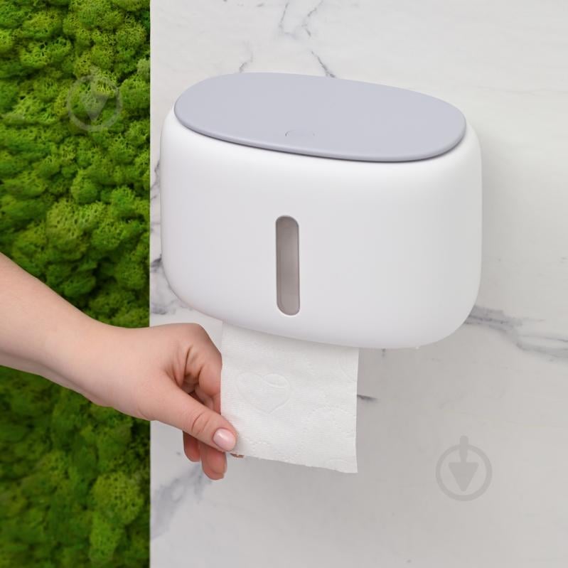 Держатель для туалетной бумаги MVM BP-43 White/Gray - фото 13