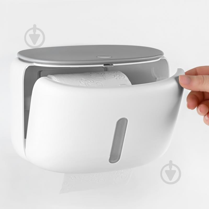 Держатель для туалетной бумаги MVM BP-43 White/Gray - фото 3