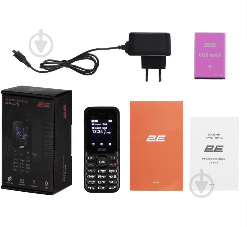 Мобильный телефон 2E S180 2024 black 694743653885 - фото 13