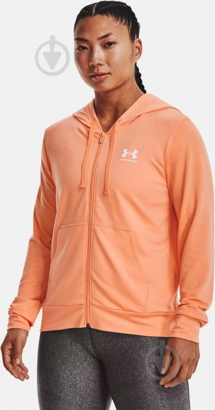 Джемпер Under Armour RIVAL TERRY FZ HOODIE 1369853-868 р.XL оранжевый - фото 1