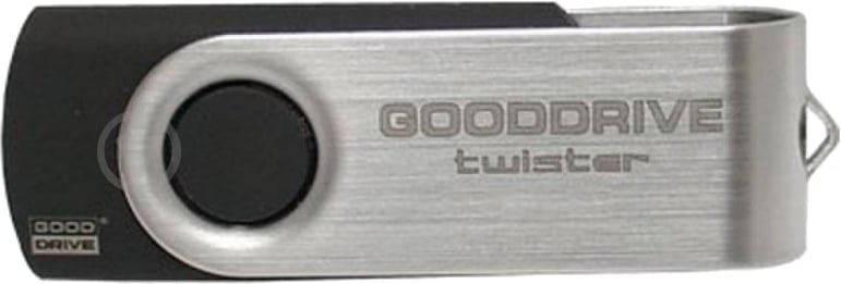 Флеш-память USB Goodram UTS2 Twister 16 ГБ USB 2.0 black/silver (UTS2-0160K0R11) - фото 2