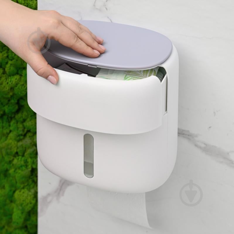 Тримач для туалетного паперу MVM BP-44 White/Gray - фото 17