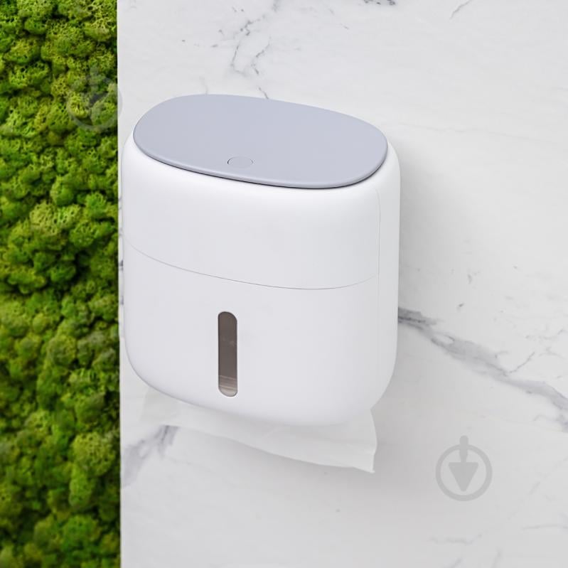 Тримач для туалетного паперу MVM BP-44 White/Gray - фото 11