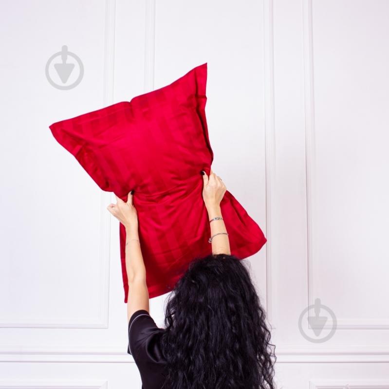 Наволочка сатин Benedikt Duet 70x70 см бордовый/молочный MirSon - фото 2 Наволочка сатин Benedikt Duet 70x70 см бордовый/молочный MirSon - фото 2