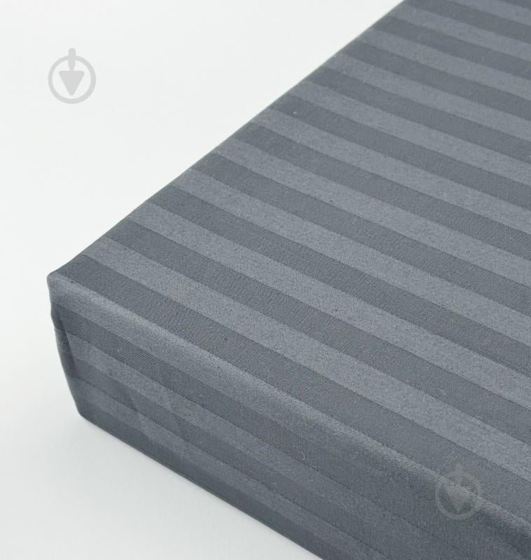 Простирадло Сатин Boston Iron Grey Stripe 80x200 см сірий U-tek - фото 2