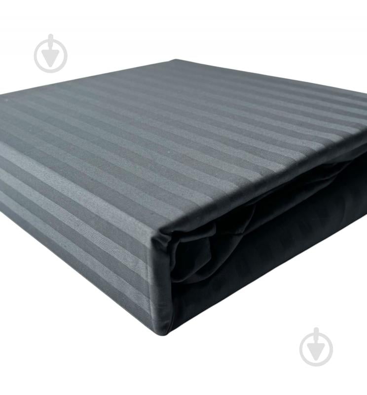 Простирадло Сатин Boston Iron Grey Stripe 80x200 см сірий U-tek - фото 1 Простирадло Сатин Boston Iron Grey Stripe 80x200 см сірий U-tek - фото 1