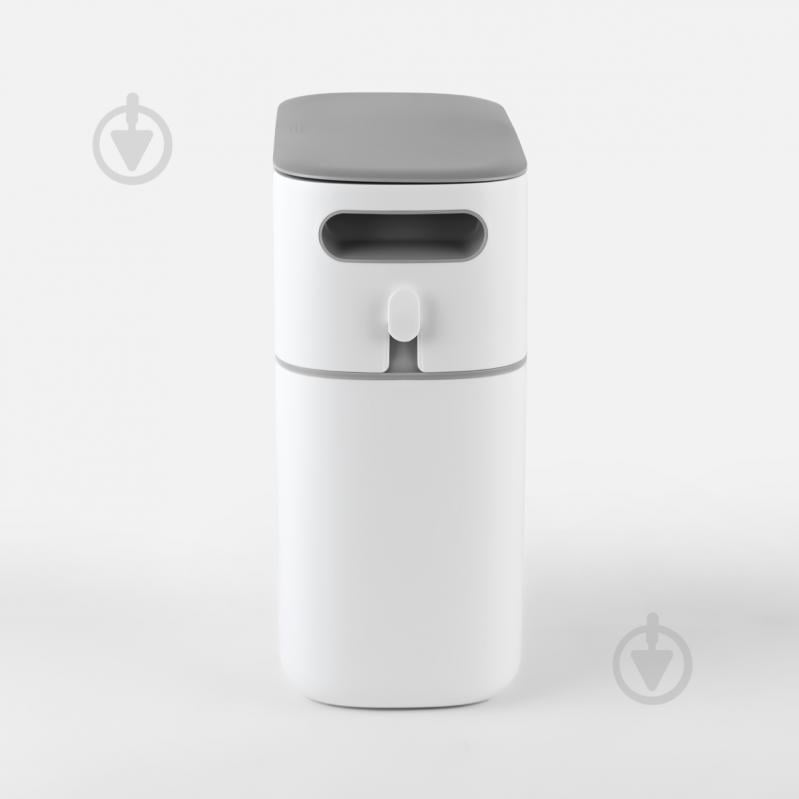 Ведро для мусора MVM BIN-22 12L White/Gray - фото 4