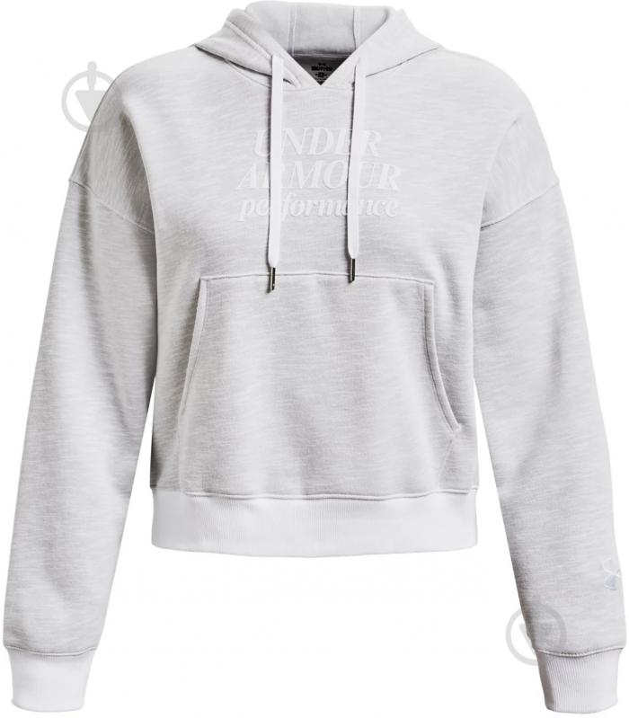 Джемпер Under Armour ESSENTIAL SCRIPT HOODIE 1374107-100 р.XS белый - фото 4