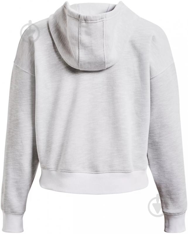 Джемпер Under Armour ESSENTIAL SCRIPT HOODIE 1374107-100 р.XS белый - фото 5