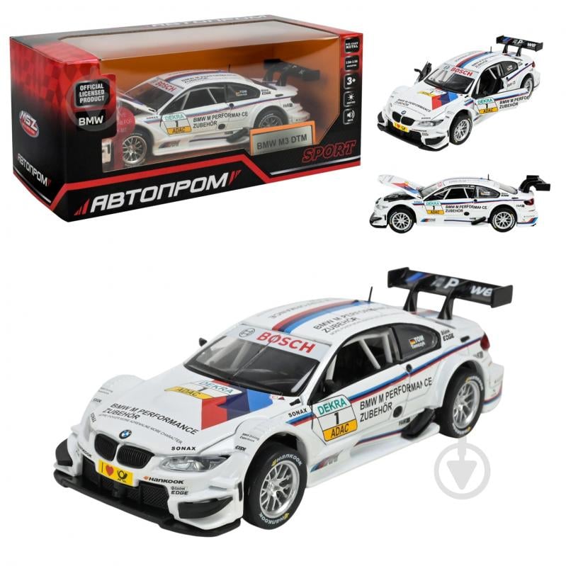 Машинка Автопром 1:32 BMW M4 GT3 68355(W) - фото 1 Машинка Автопром 1:32 BMW M4 GT3 68355(W) - фото 1