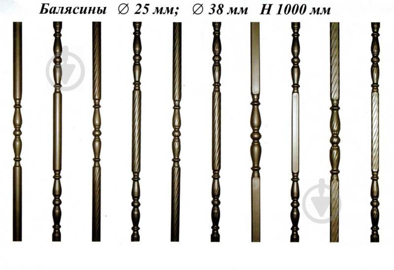 Стійка кована 1000х25 мм - фото 4