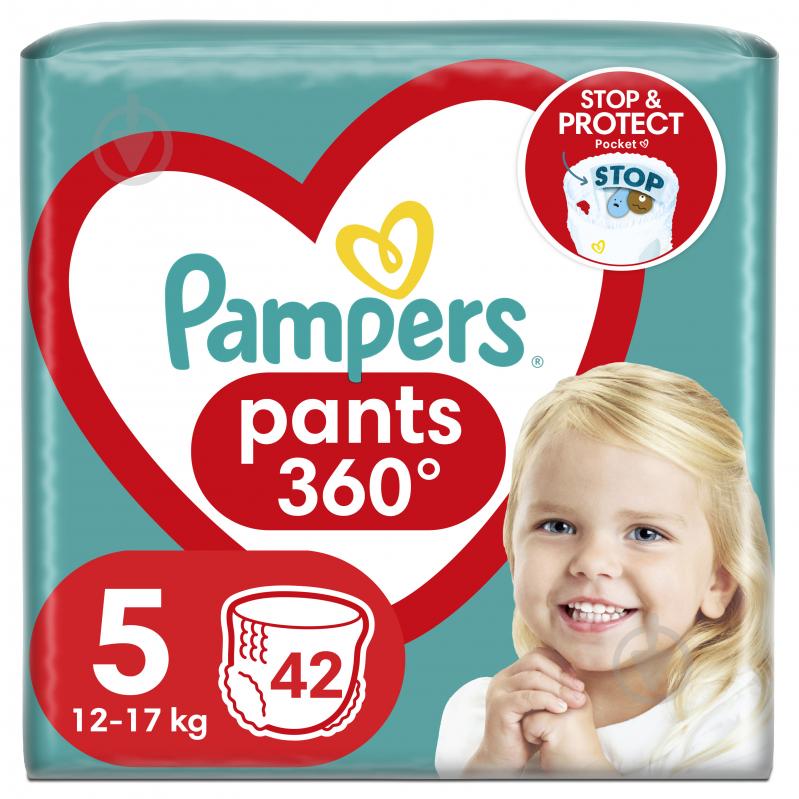 Підгузки-трусики Pampers Pants 5 12-17 кг 42 шт. - фото 1